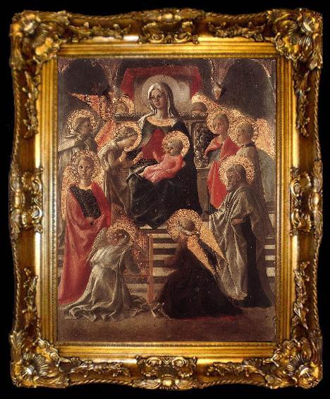 framed  LIPPI, Fra Filippo St Stephen is Born and Replaced by Another Child (detail) sf, ta009-2